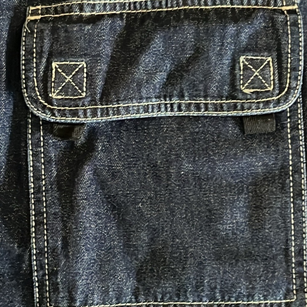 Silver Tab Levi’s Denim Shirt Size L Normal Wear View Pics - Picture 2 of 9